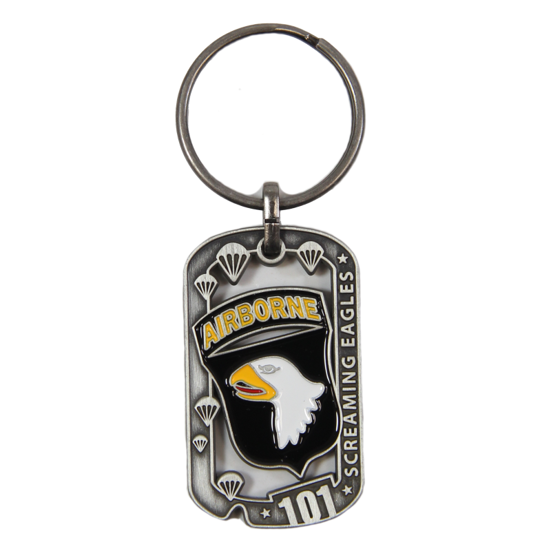 Key Ring, Dog Tag, 101st AB. Div., Screaming Eagles