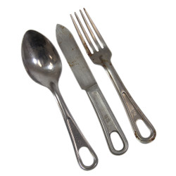 Set, Cutlery, Knife, Spoon and Fork, US Army, N.S. Co., WALLCO, L.F.&C.