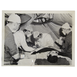 Photo de presse originale, Hôpital US Army, Normandie