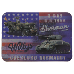 Magnet brillant, D-Day 6.6.1944 Overlord, recto-verso