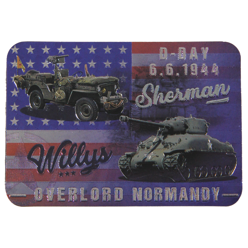 Magnet, Shiny, D-Day 6.6.1944 Overlord, Two-sided