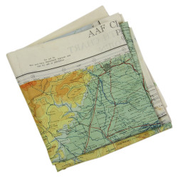 Carte d'évasion en soie, USAAF, CBI, Pékin & Ryojun, 1943-1944