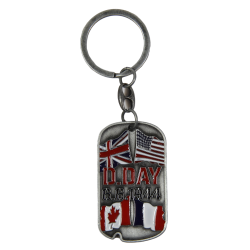 Key Ring, Dog Tag, D-Day