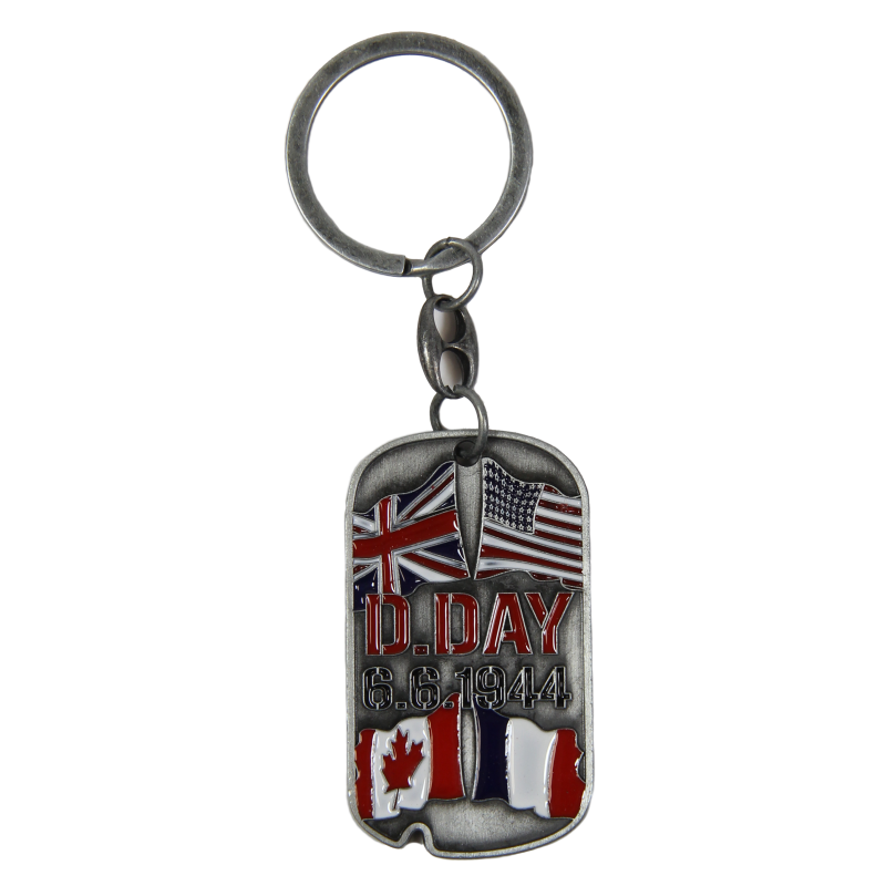 Porte-clés Dog Tag D-Day
