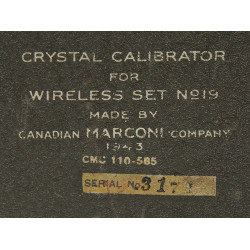 Calibrateur, Wireless Set No. 19, Canadian Marconi Company, 1943