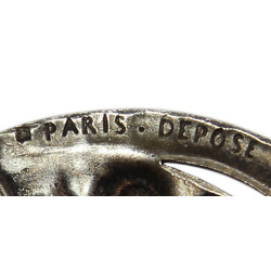Casque français, Mle 1919, artillerie spéciale, avec poignard d’abordage, insignes et portrait