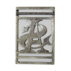 Casque français, Mle 1919, artillerie spéciale, avec poignard d’abordage, insignes et portrait