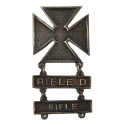 Badge, Marksman, Rifle D & Rifle