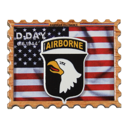 Magnet 3D, en bois, 101e Airborne Division