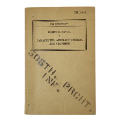 Manual, Technical, TM 1-440, Parachutes, Aircraft Fabrics, and Clothing, 1941, 505th PIR