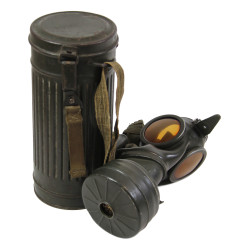 Mask, Gas, M30, German, 1942, with Canister, Named, Flak, Amsterdam