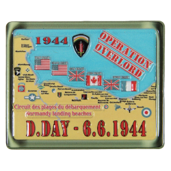 Magnet , D-Day landing beaches, resin