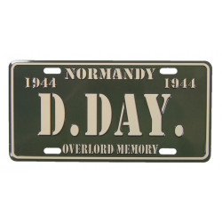 Plaque de véhicule, miniature, D-Day - Normandy 1944 - Overlord Memory