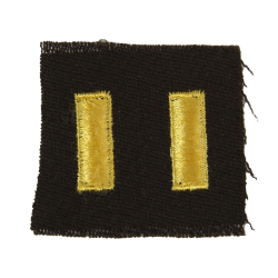 Paire de grades en tissu, 2nd Lieutenant