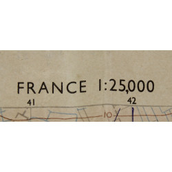 Carte d'Isigny-Carentan, Top Secret, 1944, Normandie