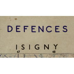 Carte d'Isigny-Carentan, Top Secret, 1944, Normandie