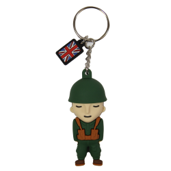 Key Ring, 3D PVC, British Soldier