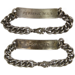 Set, Chain Bracelets, Pfc. Klemens Burdzel, US Army
