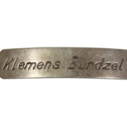 Lot de deux gourmettes, Pfc. Klemens Burdzel, US Army