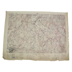 Map, Allied, FLERS, Normandy, 1944