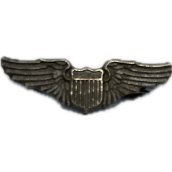 Wings, Pilot, USAAF, Sterling, Miniature, 2cm