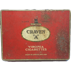 Box, Empty, British Cigarettes, CRAVEN A, Normandy