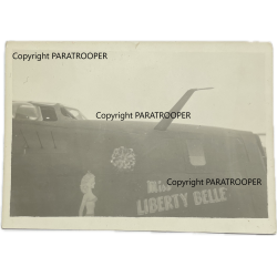 Photo, USAAF, B-24, Nose Art, 'MISS LIBERTY BELLE'