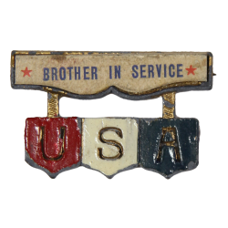 Brooch, Sweetheart, USA, Brother in Service