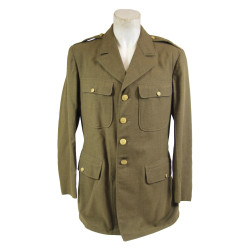 Coat, Serge, Wool, OD, 42R, 1942, Named