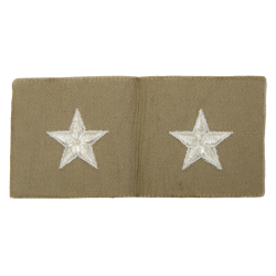 Paire de grades de Brigadier General, en tissu