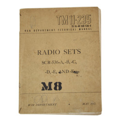 Manuel technique TM 11-235, Radio Sets SCR-536, (Walkie-Talkie)
