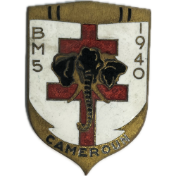 Insigne, Bataillon de Marche N°5, 1ère Division Française Libre