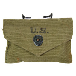 Pouch, First-Aid, M-1942, J.S. & S. CO. 1943, with First-Aid Packet