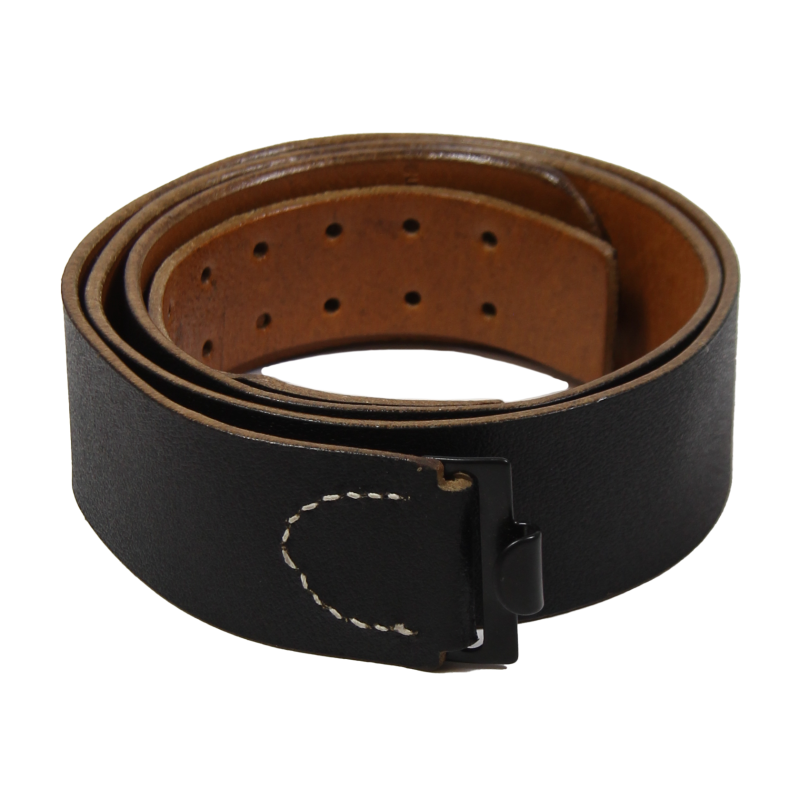 Belt, leather, German, black