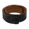 Cuir de ceinturon allemand, noir