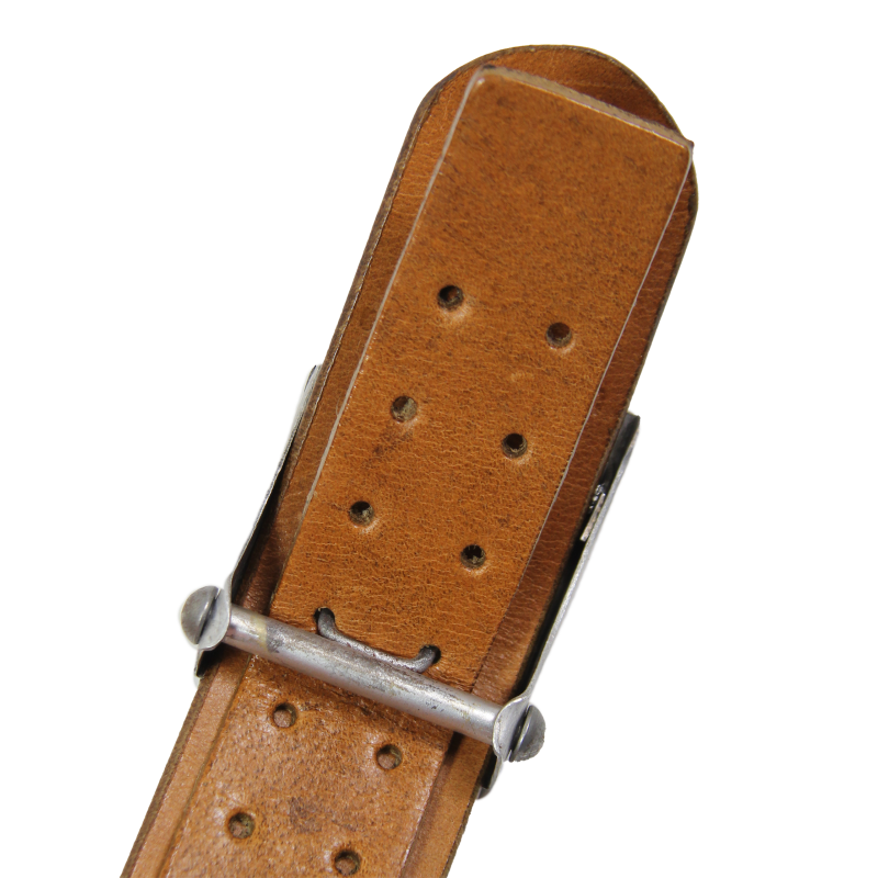 Cuir de ceinturon allemand, noir