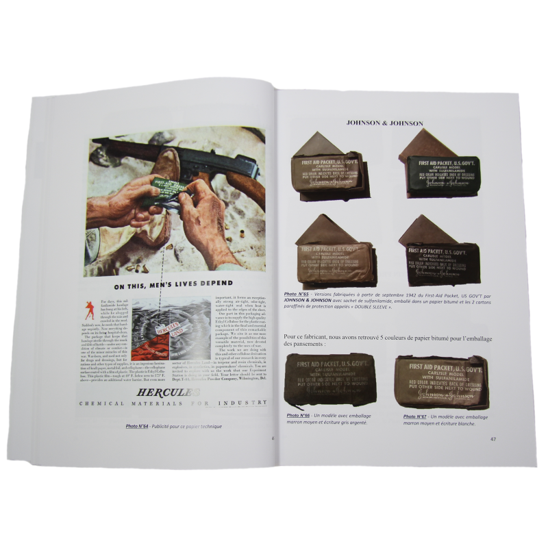 L'histoire des "First-Aid Packet & First Aid Dressing"/ pansement, medical