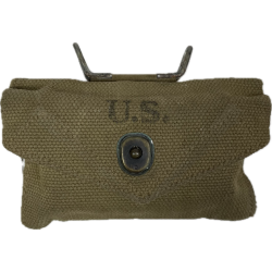 Pouch, First-Aid, M-1942,  J.Q.M.D 1943, with First-Aid Packet