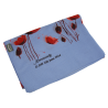 Foulard coquelicots, bleu ciel Foulard coquelicots, bleu ciel