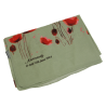 Foulard coquelicots, kaki
