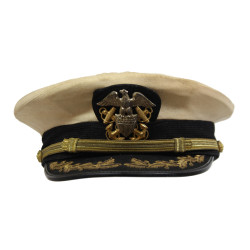 Cap, Senior Officer, US Navy, White, THE VIKING, Commander Wayne Hierseman