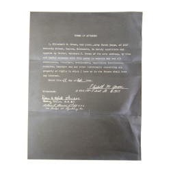 Plaque d'identité & documents, 1st Lt. Elisabeth Green, US Army Nurse Corps, 192nd General Hospital, ETO