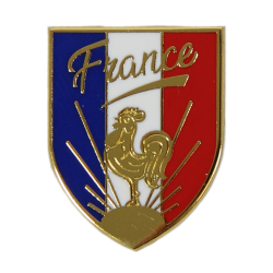 Badge, Pin, France, Rooster