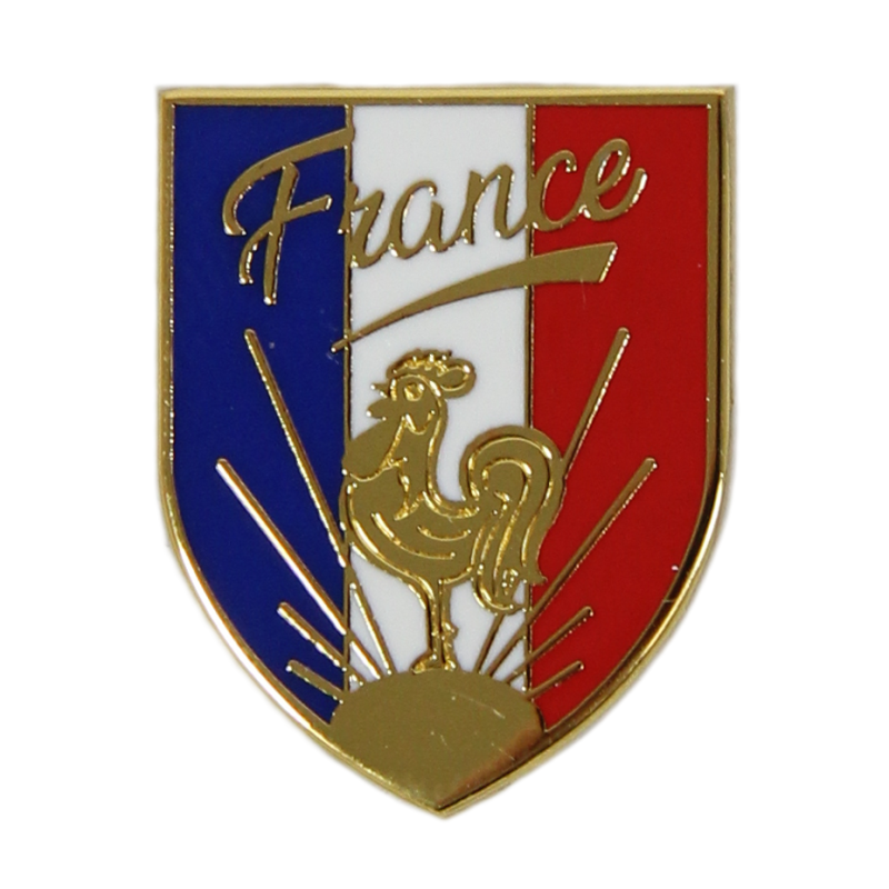 Badge, Pin, France, Rooster