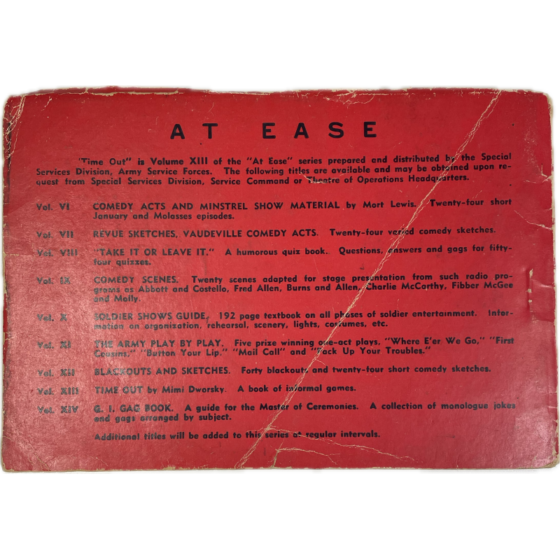 Livret, TIME OUT, 1944