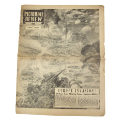Journal, The Times Union, supplément illustré, Pictorial Review, "Europe Invasion!", 10 juin 1944