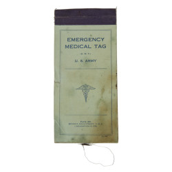 Carnet d'étiquettes de blessés, EMT, Emergency Medical Tag, MTO