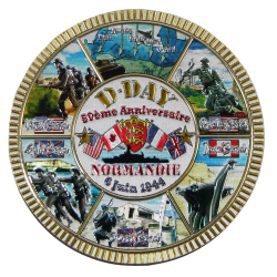 Magnet, Round, Shiny, 80th Anniversary of D-Day