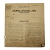 Aircraft Servicing Forms, Spitfire & Tiger Moth, Royal Air Force