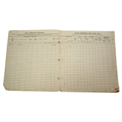 Aircraft Servicing Forms, Spitfire & Tiger Moth, Royal Air Force